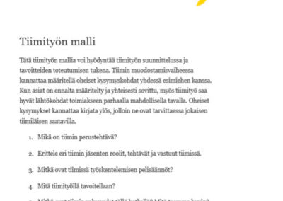 Tiimityön malli